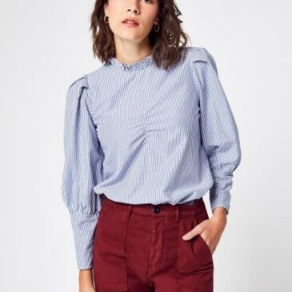 Jolie Jolie Petite Mendigote Mini Stripe Blouse Top Xl
